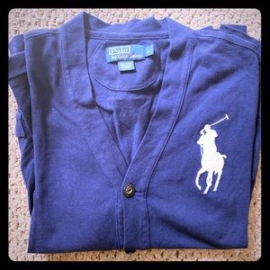 Polo cardigan sweater